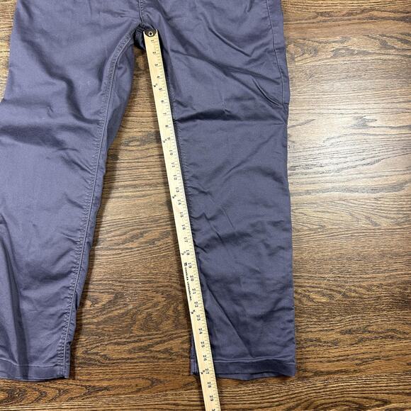 prAna Brion Pants Mens 35x32 Gray Slim Fit Stretch Chino Modern Workwear Style - Picture 6 of 10